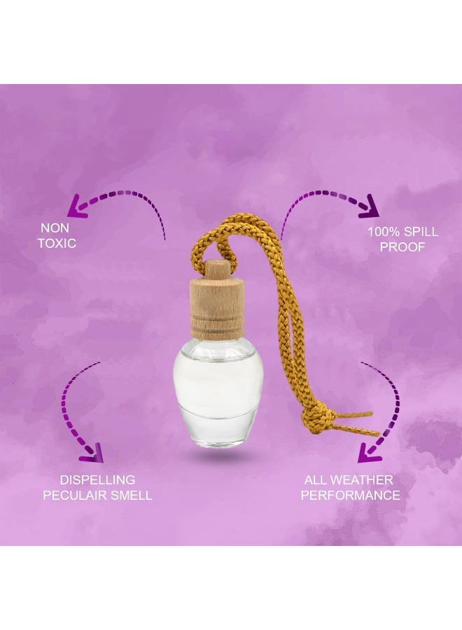 معطر جو سائل معلق، لون أسود، تركيبة عضوية خالية من الكحول، زجاجة مانعة للتسرب للسيارة والمنزل والمكتب - Image 5